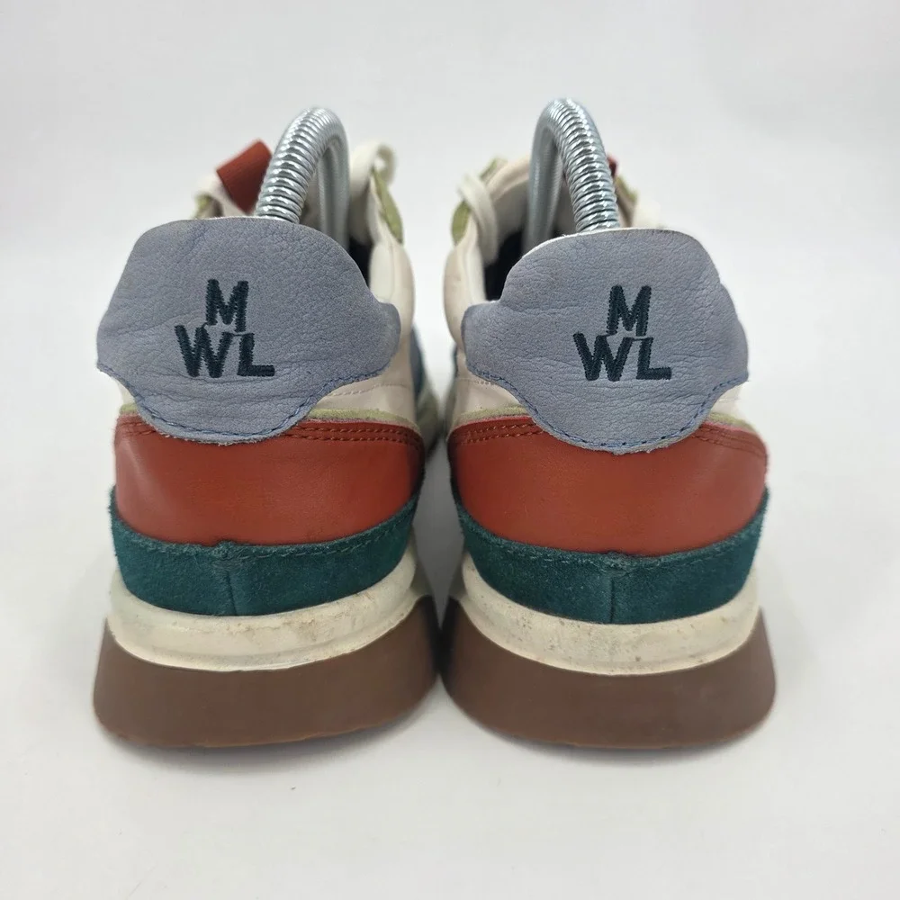 MADEWELL KICKOFF TRAINER SNEAKERS WOMENS SIZE 9M MENS 7.5M COLORBLOCK WHITE BLUE